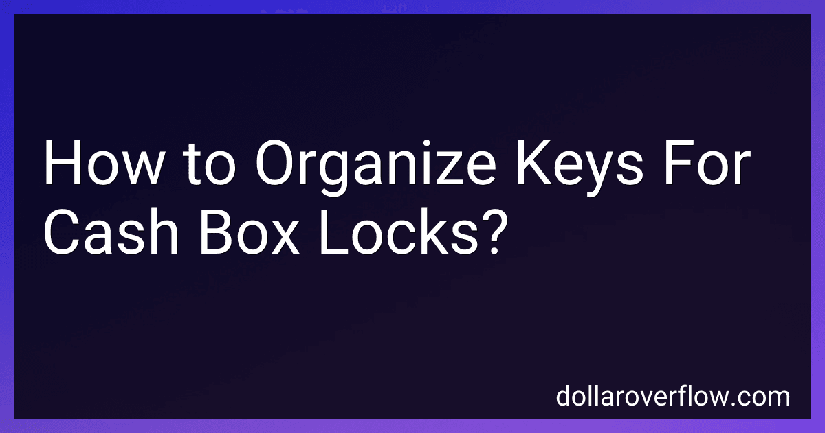 How to Organize Keys For Cash Box Locks? image