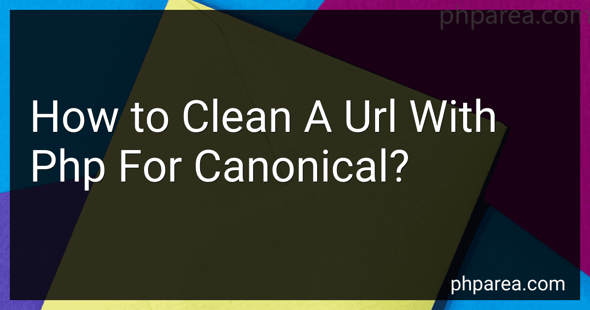 How to Clean A Url With Php For Canonical? image