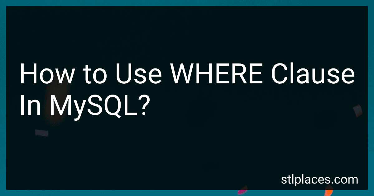 How to Use WHERE Clause In MySQL? image