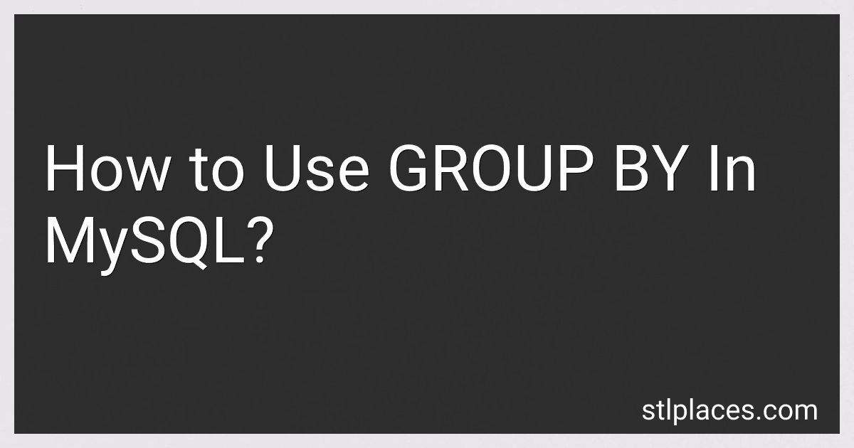 How to Use GROUP BY In MySQL? image