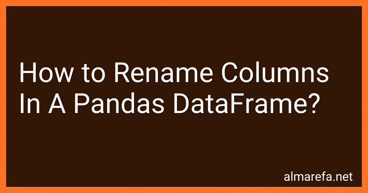 How to Rename Columns In A Pandas DataFrame? image