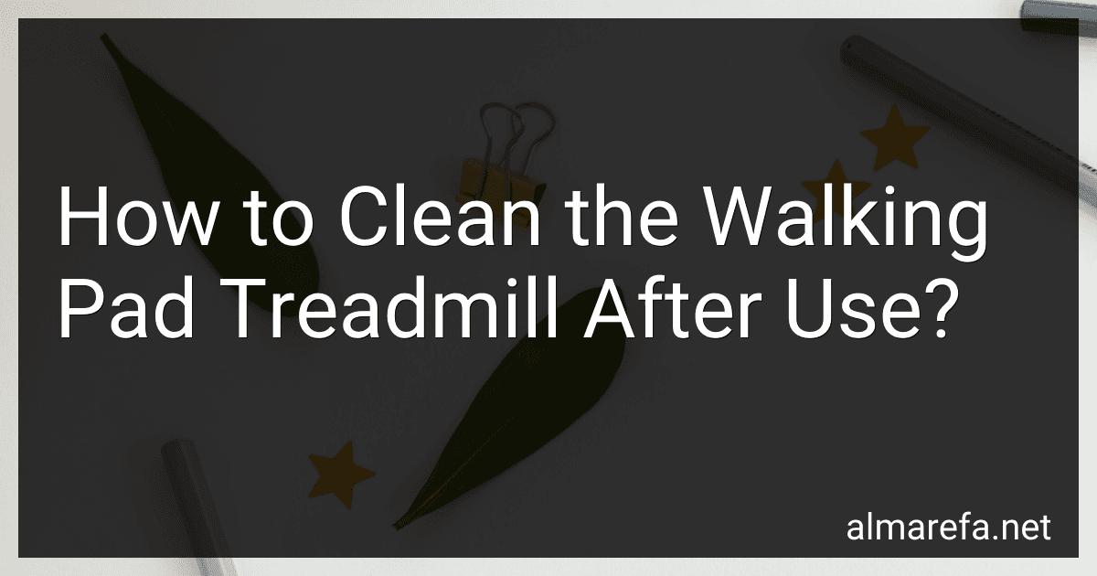 How to Clean the Walking Pad Treadmill After Use? image