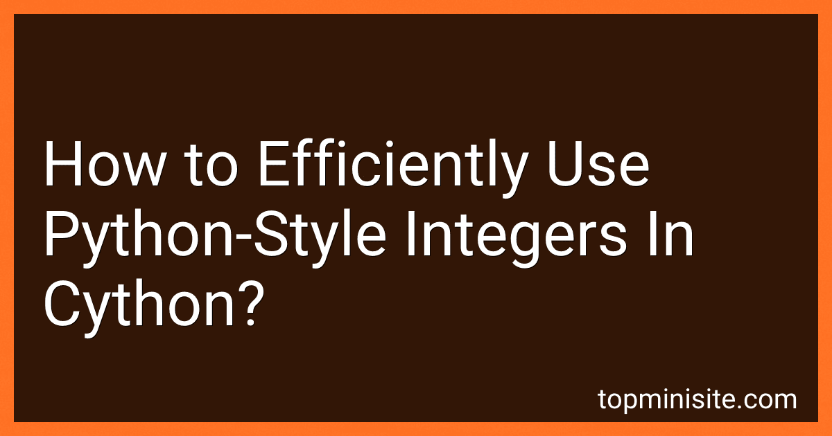 How to Efficiently Use Python-Style Integers In Cython? image