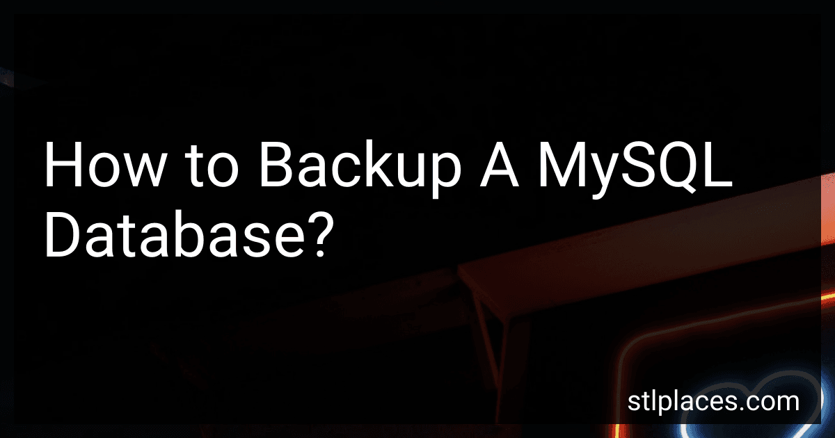 How to Backup A MySQL Database? image
