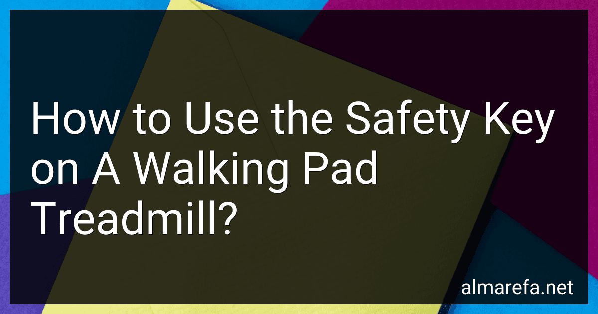 How to Use the Safety Key on A Walking Pad Treadmill? image