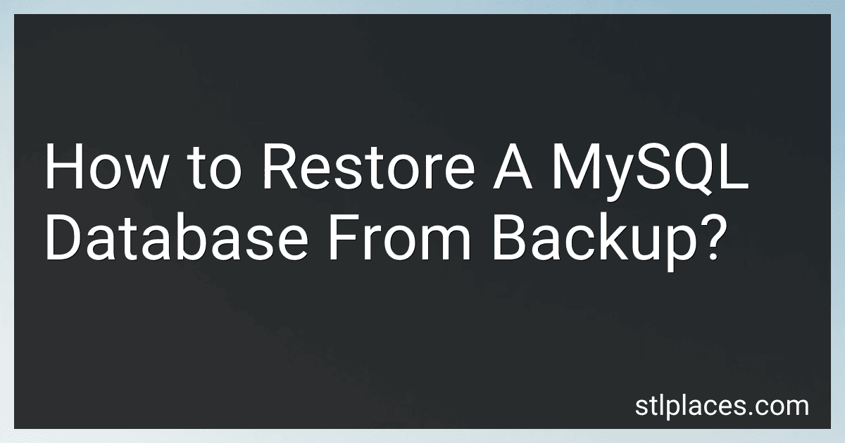 How to Restore A MySQL Database From Backup? preview