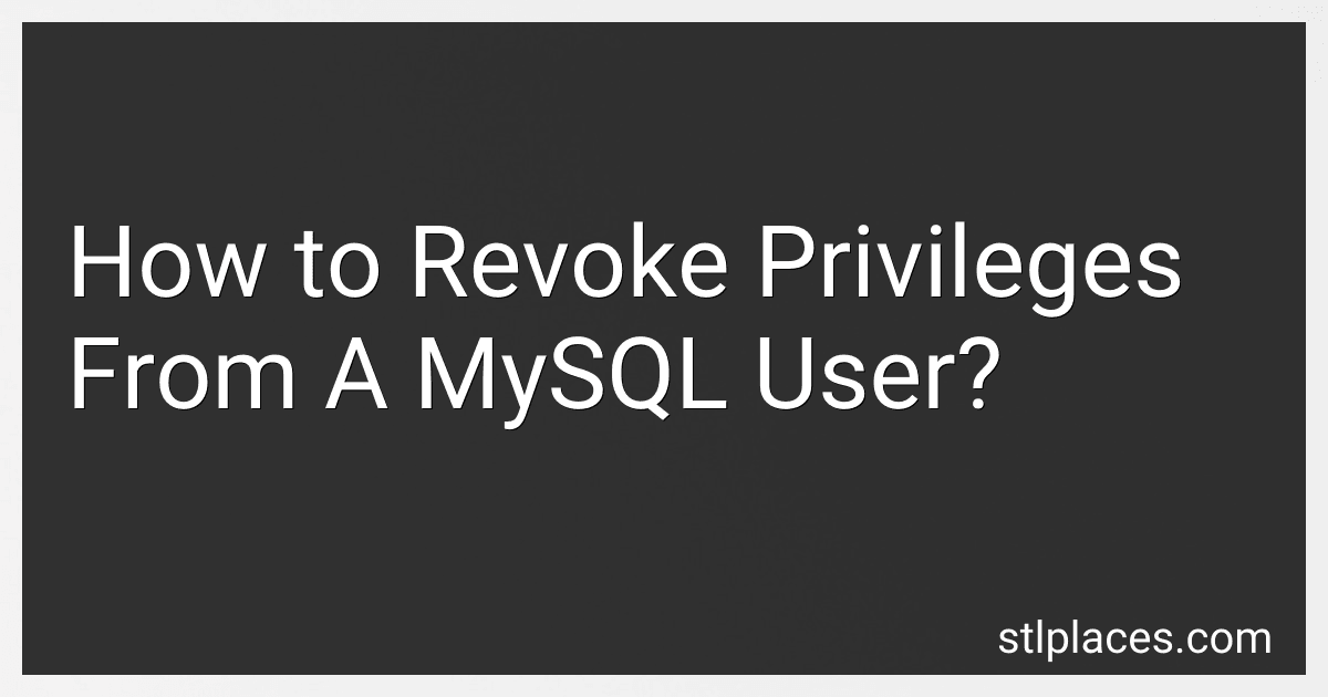 How to Revoke Privileges From A MySQL User? preview