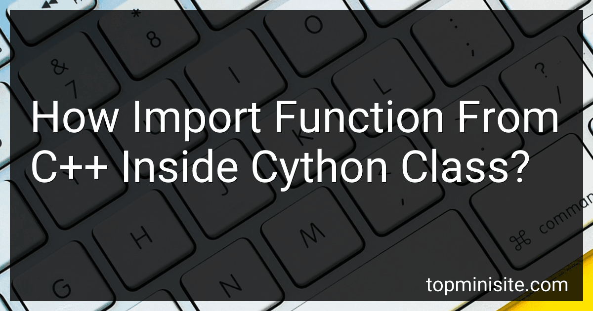 How Import Function From C++ Inside Cython Class? image