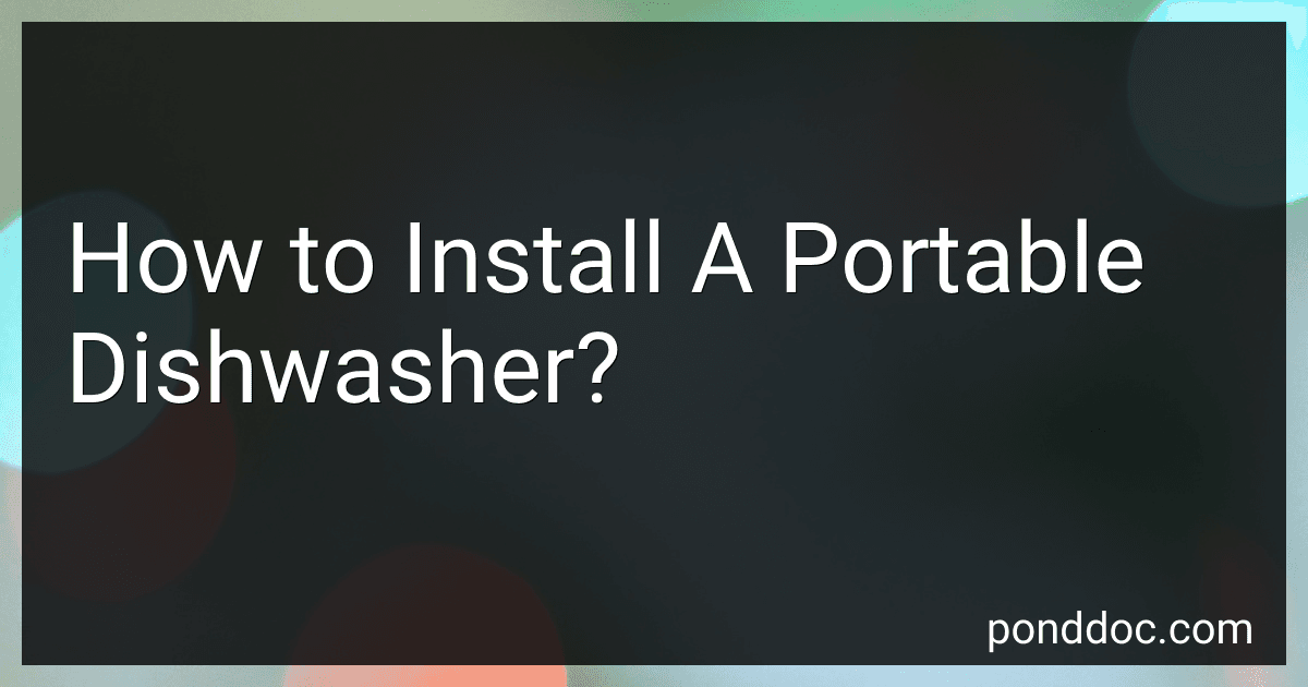 How to Install A Portable Dishwasher? image