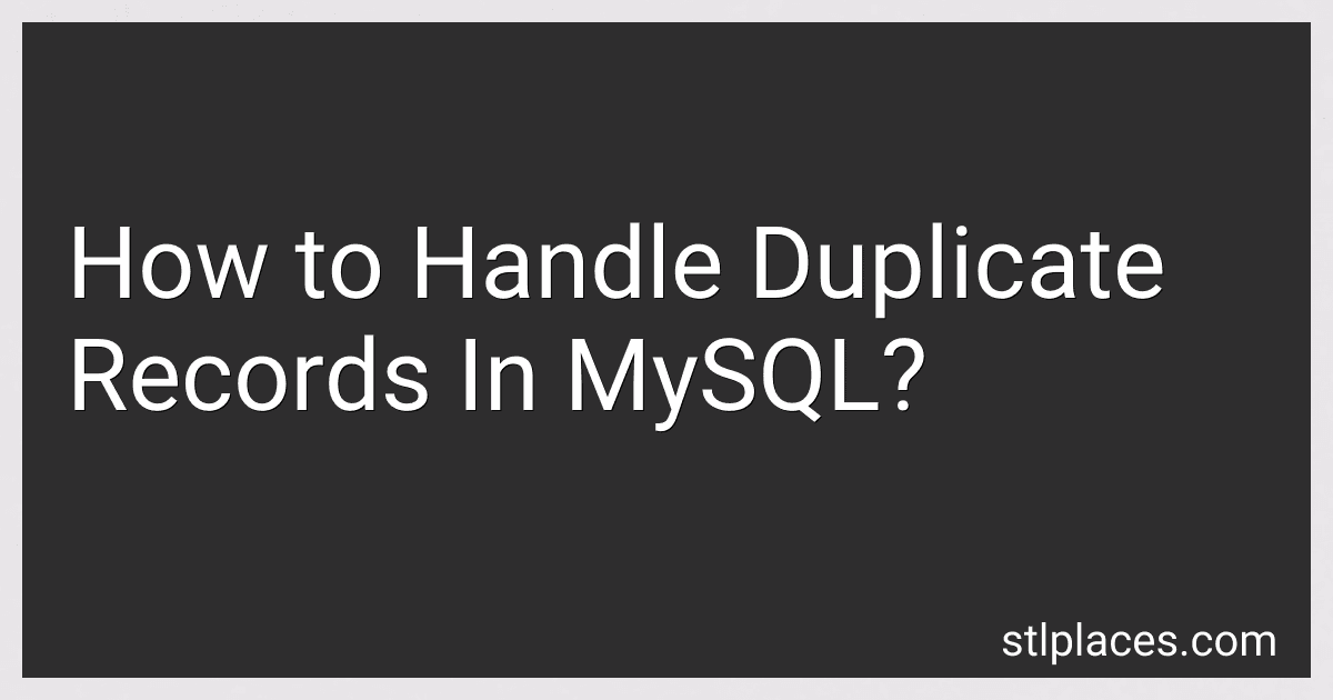 How to Handle Duplicate Records In MySQL? image