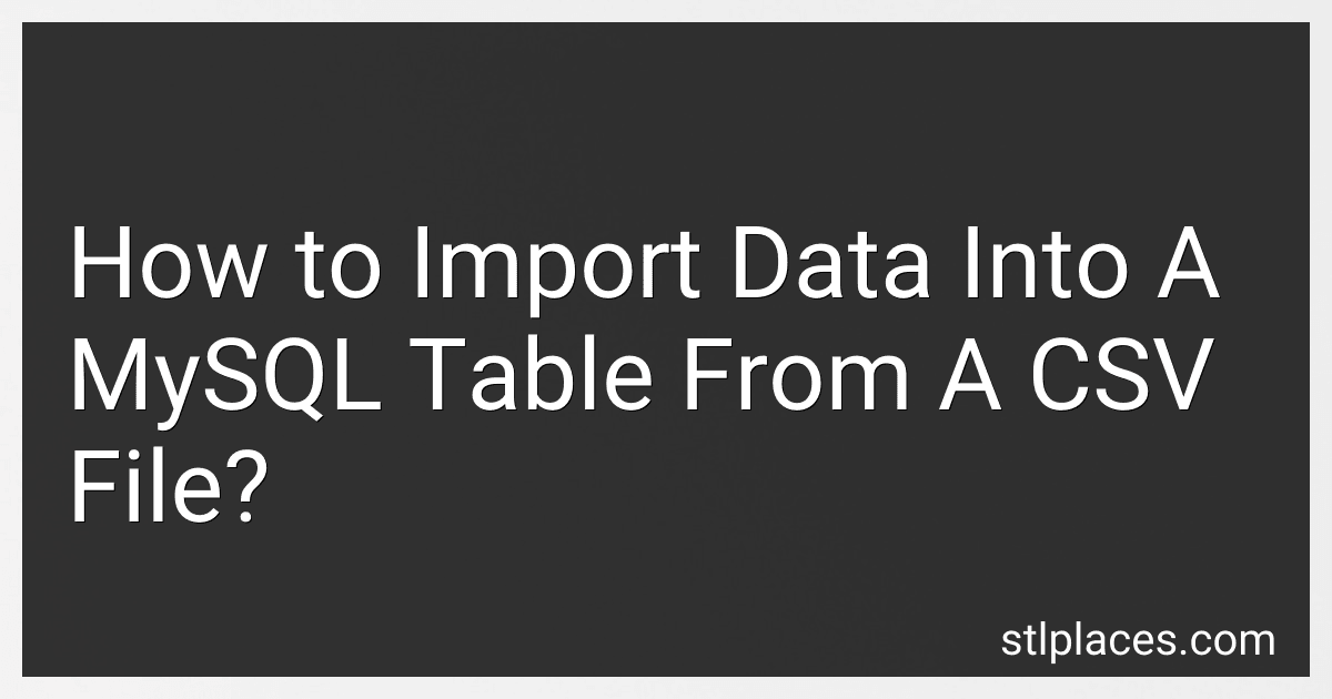 How to Import Data Into A MySQL Table From A CSV File? image