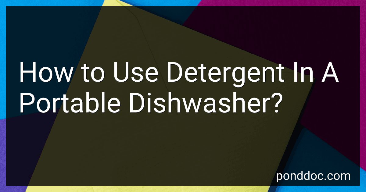 How to Use Detergent In A Portable Dishwasher? image