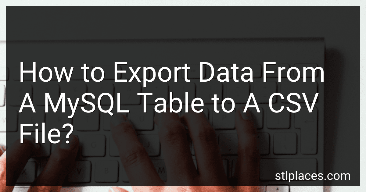 How to Export Data From A MySQL Table to A CSV File? preview