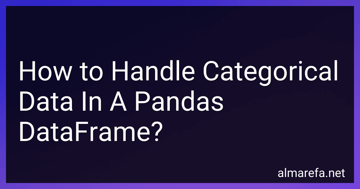 How to Handle Categorical Data In A Pandas DataFrame? image