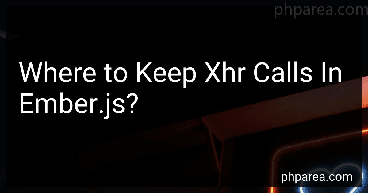 Where to Keep Xhr Calls In Ember.js? image