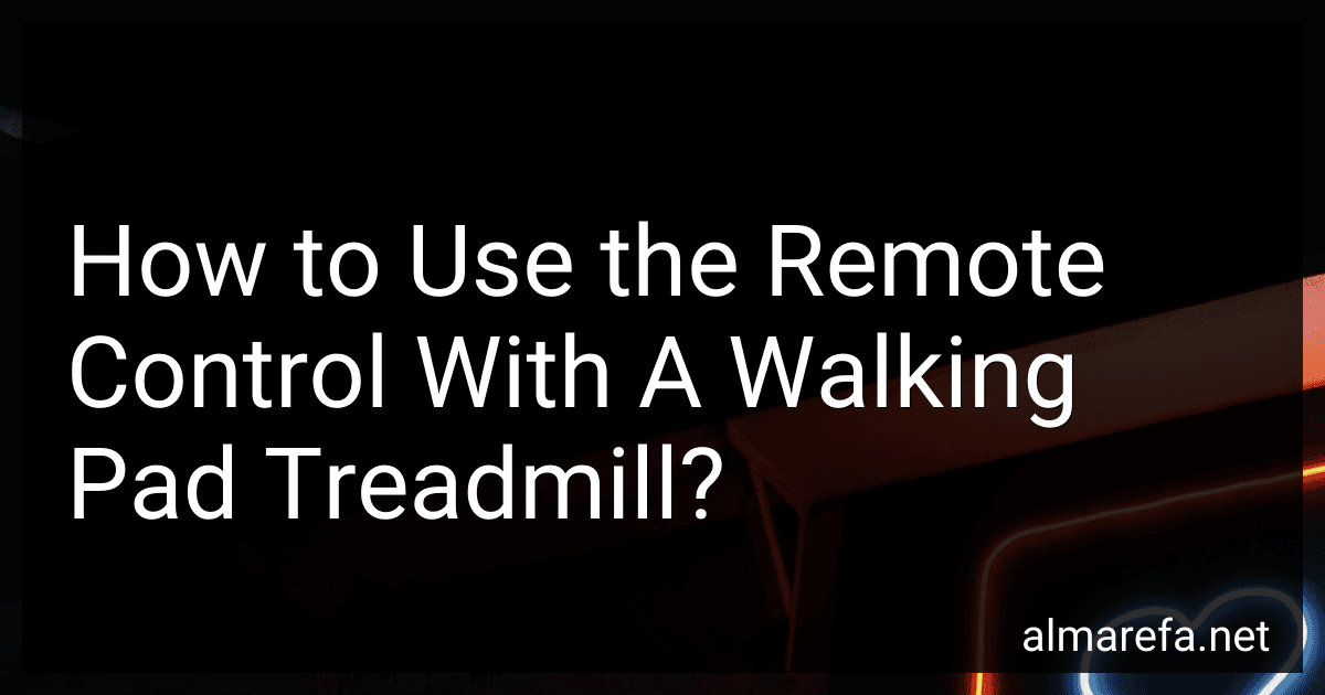 How to Use the Remote Control With A Walking Pad Treadmill? image