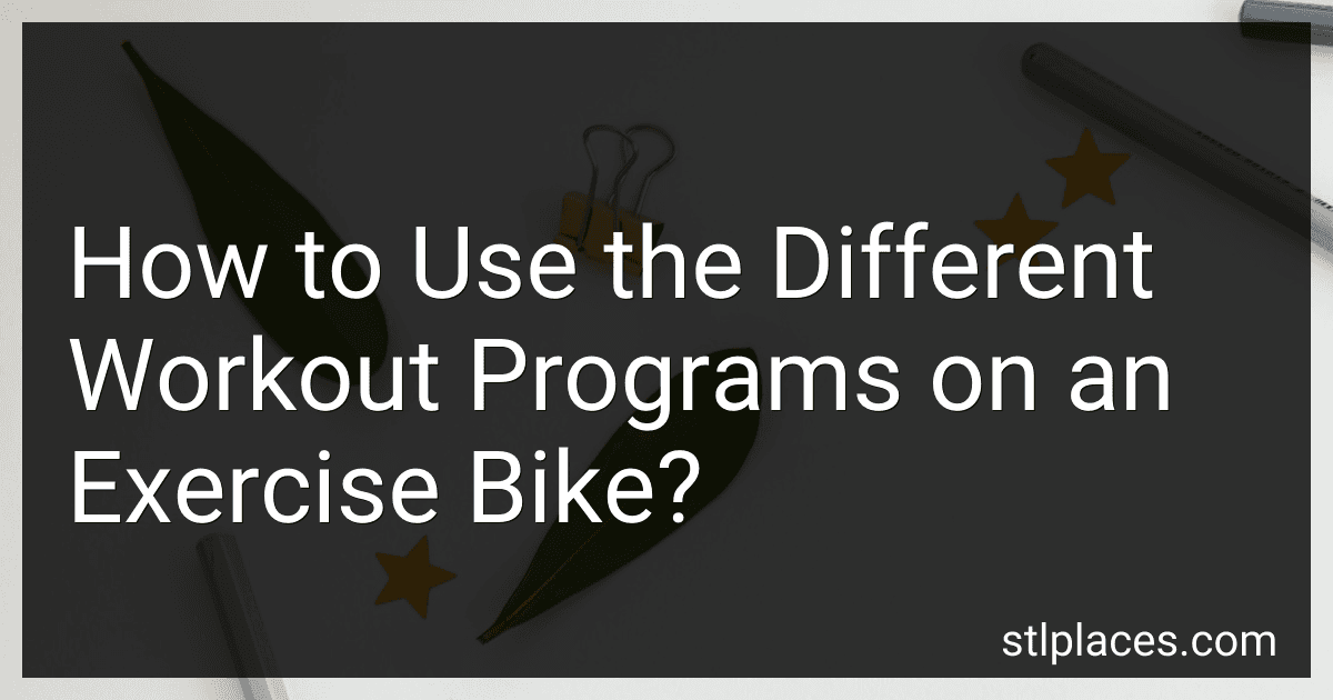 How to Use the Different Workout Programs on an Exercise Bike? preview