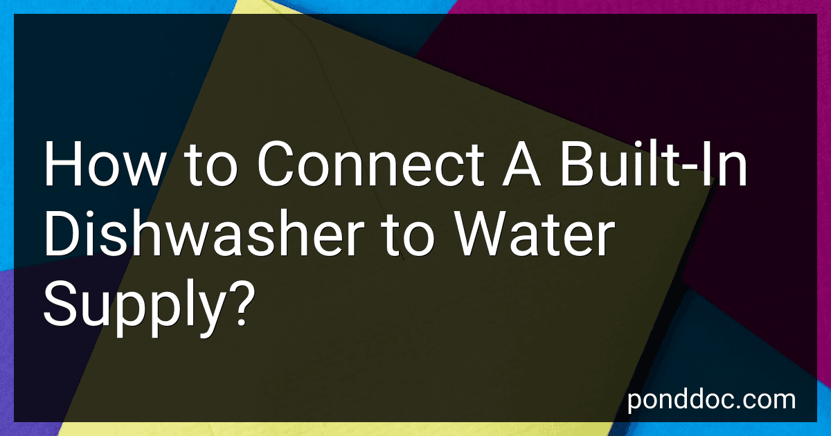 How to Connect A Built-In Dishwasher to Water Supply? image