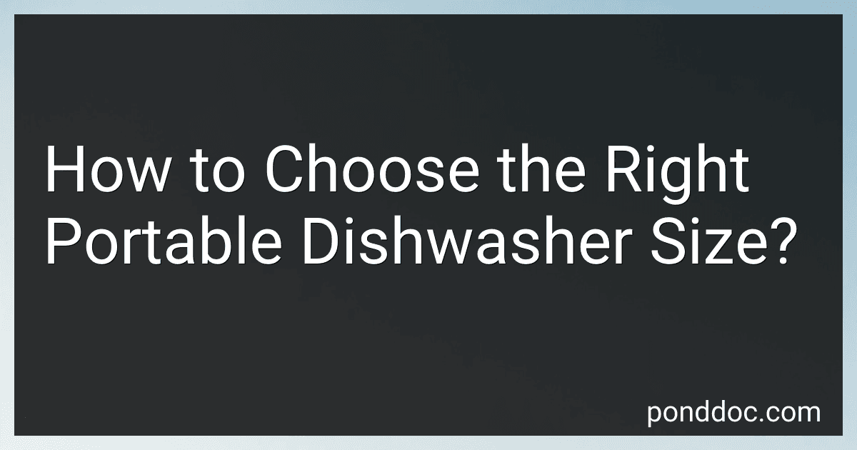 How to Choose the Right Portable Dishwasher Size? image