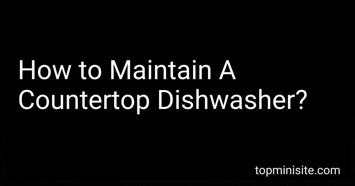 How to Maintain A Countertop Dishwasher? image