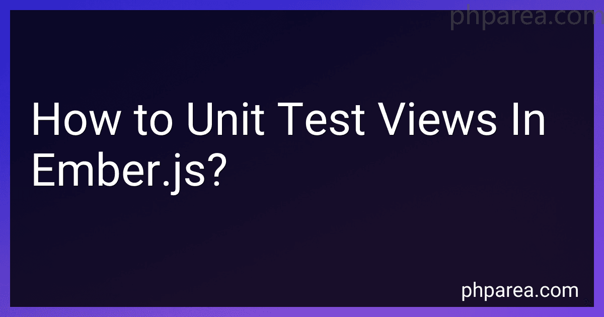 How to Unit Test Views In Ember.js? image