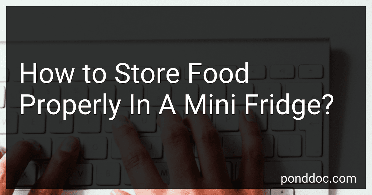 How to Store Food Properly In A Mini Fridge? image