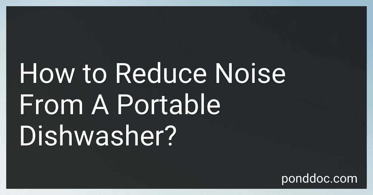 How to Reduce Noise From A Portable Dishwasher? image