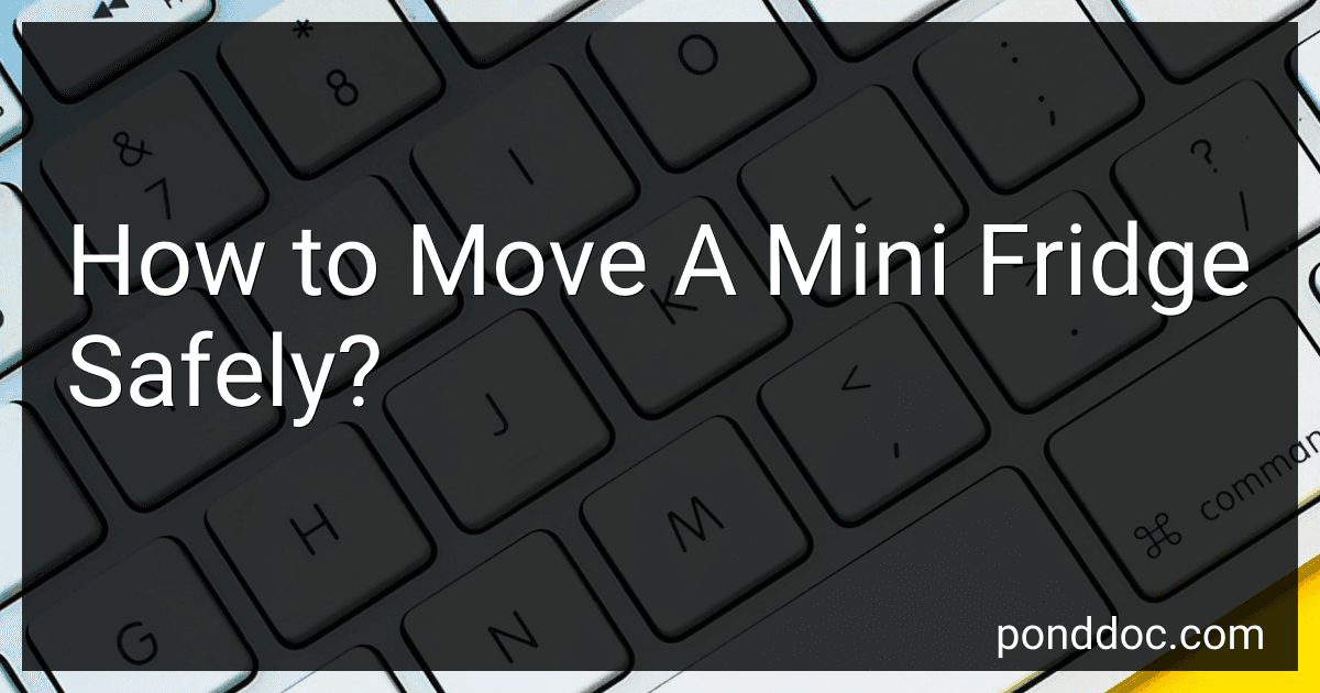 How to Move A Mini Fridge Safely? image