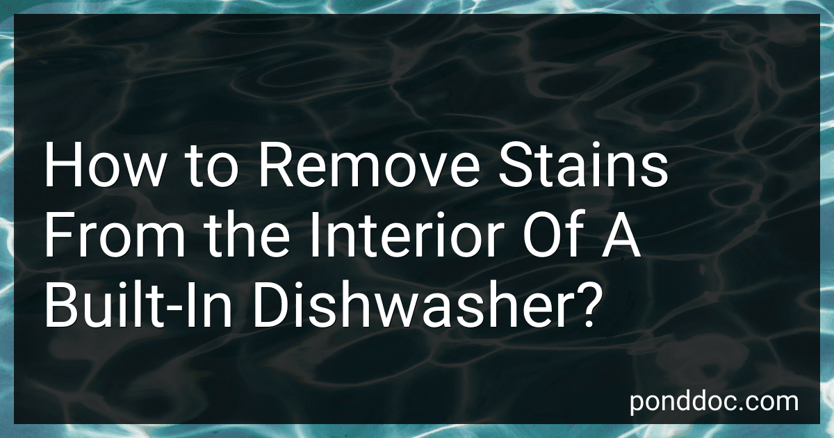 How to Remove Stains From the Interior Of A Built-In Dishwasher? image