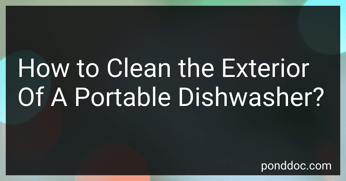 How to Clean the Exterior Of A Portable Dishwasher? image