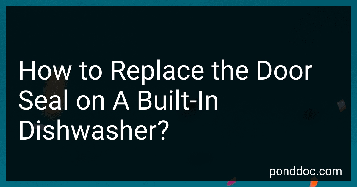How to Replace the Door Seal on A Built-In Dishwasher? image