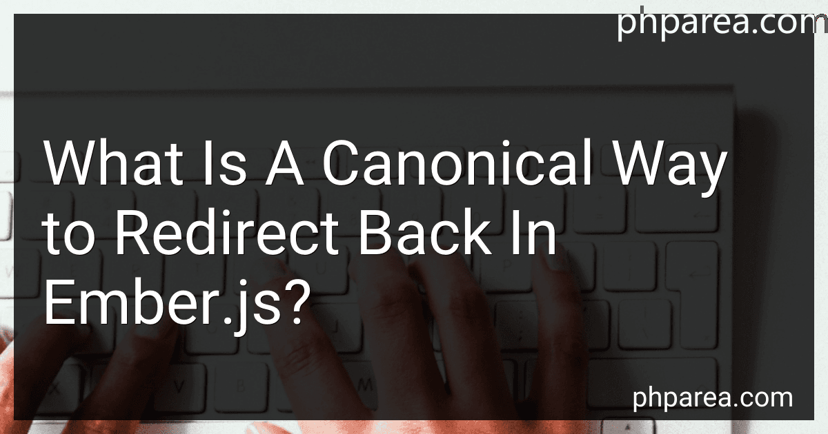 What Is A Canonical Way to Redirect Back In Ember.js? image
