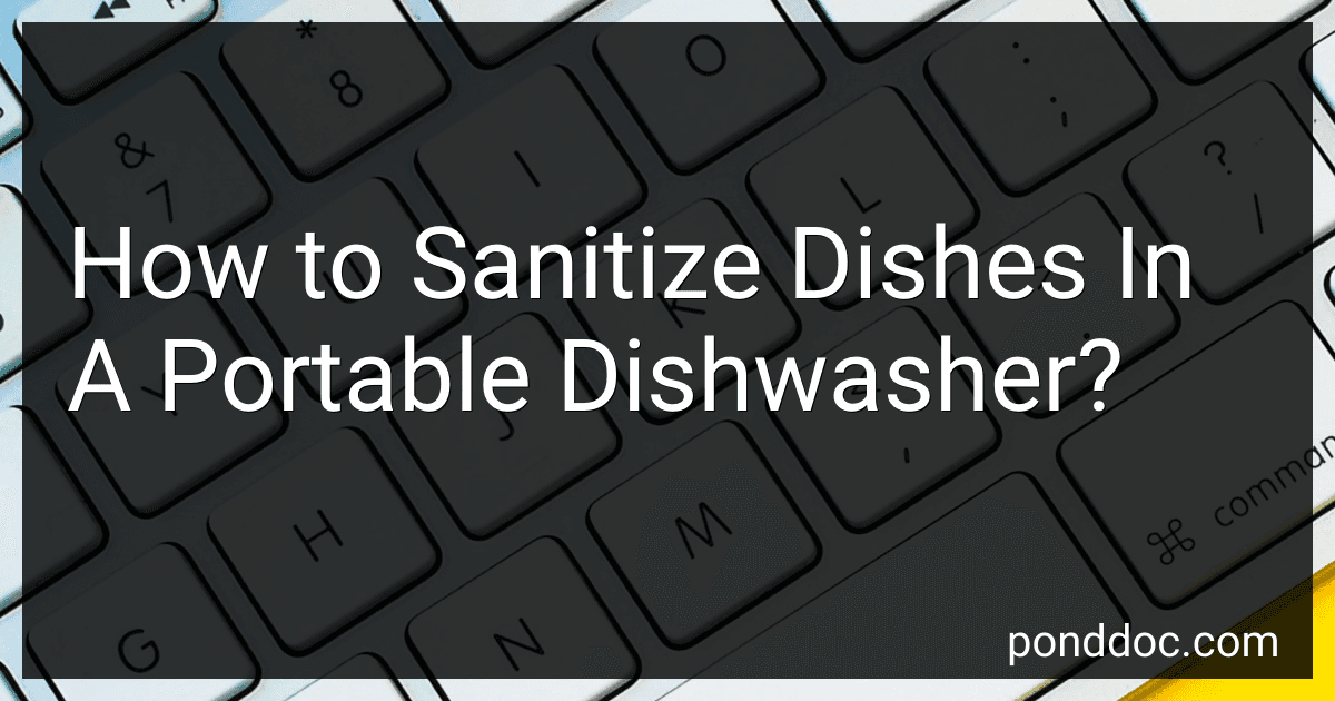 How to Sanitize Dishes In A Portable Dishwasher? image