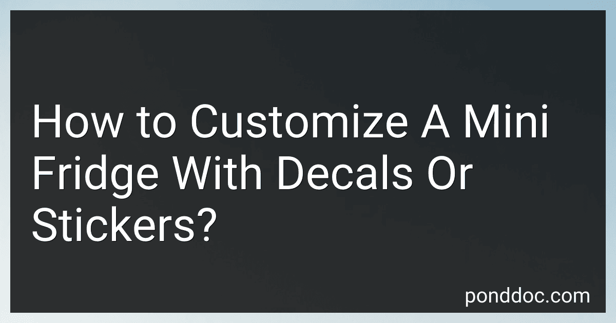 How to Customize A Mini Fridge With Decals Or Stickers? image