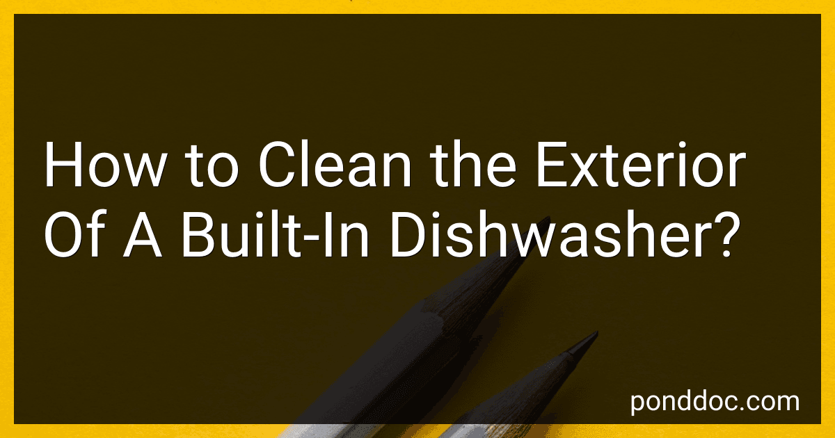 How to Clean the Exterior Of A Built-In Dishwasher? image