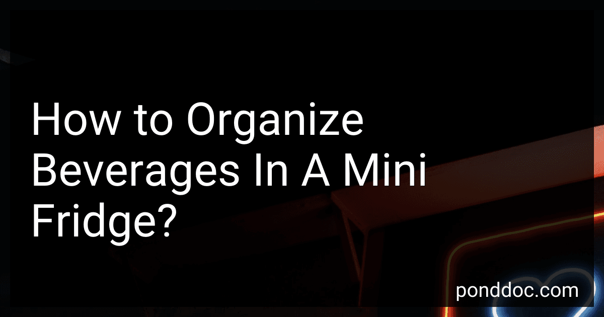 How to Organize Beverages In A Mini Fridge? image