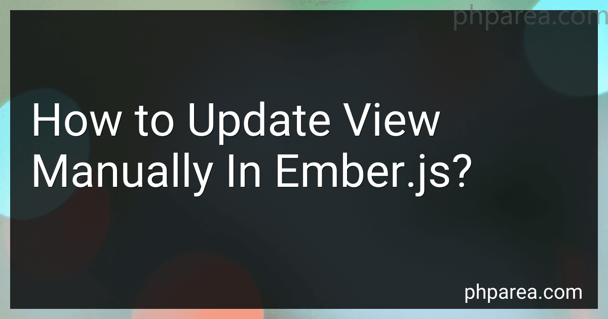How to Update View Manually In Ember.js? image