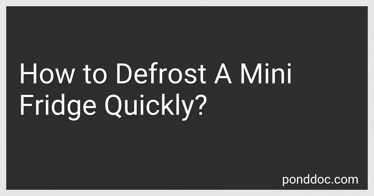 How to Defrost A Mini Fridge Quickly? image