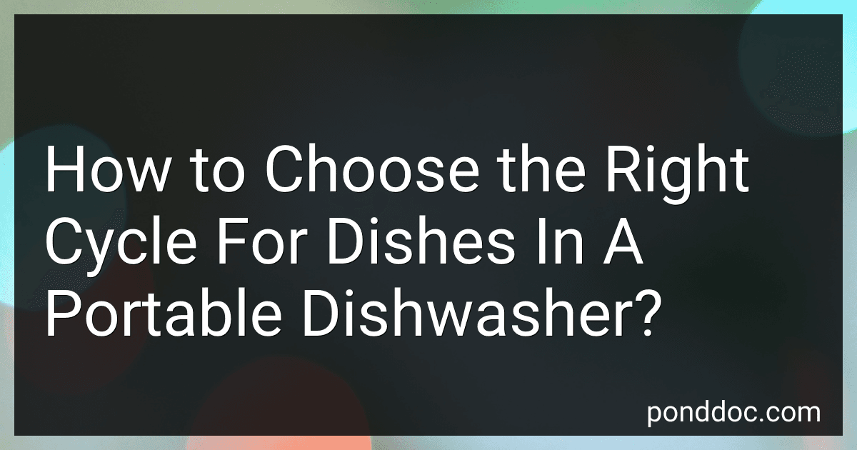 How to Choose the Right Cycle For Dishes In A Portable Dishwasher? image