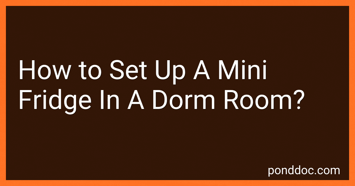 How to Set Up A Mini Fridge In A Dorm Room? image