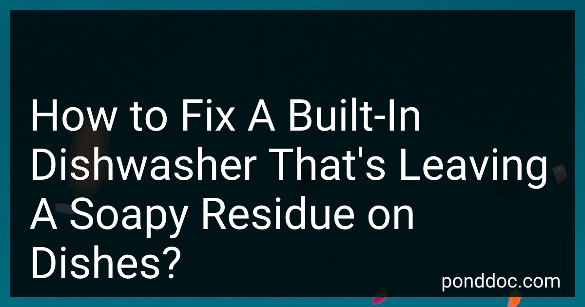 How to Fix A Built-In Dishwasher That's Leaving A Soapy Residue on Dishes? image