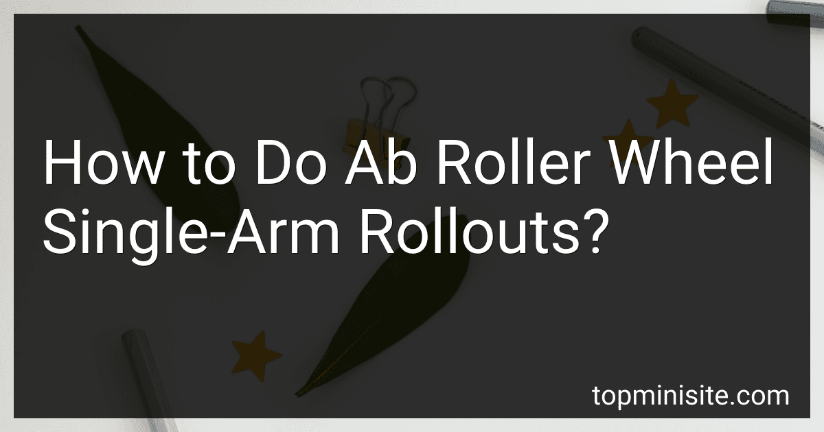 How to Do Ab Roller Wheel Single-Arm Rollouts? image