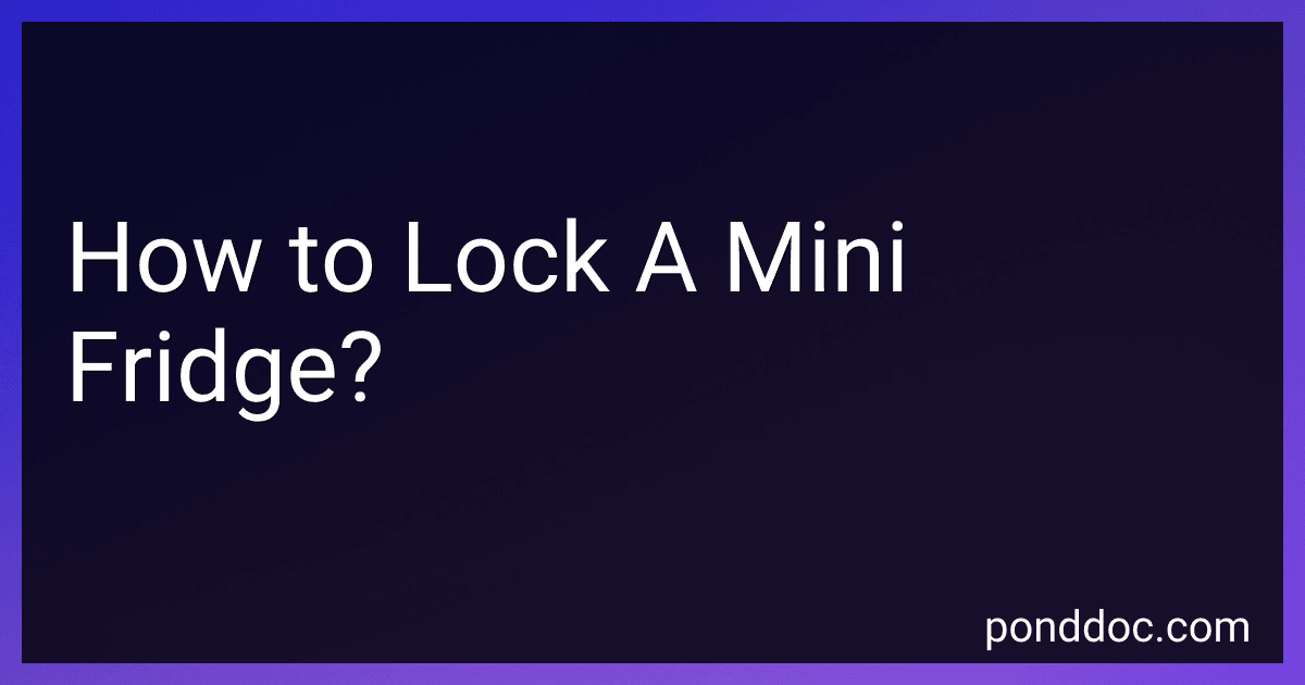 How to Lock A Mini Fridge? image