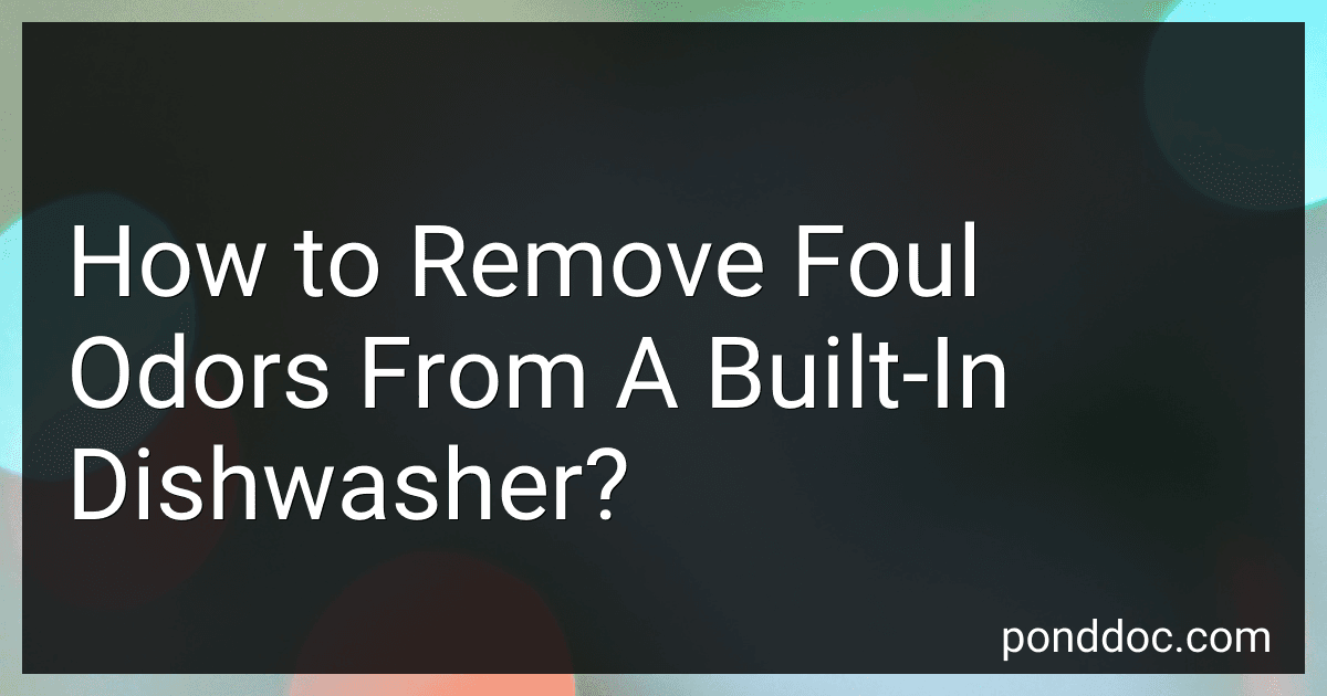 How to Remove Foul Odors From A Built-In Dishwasher? image