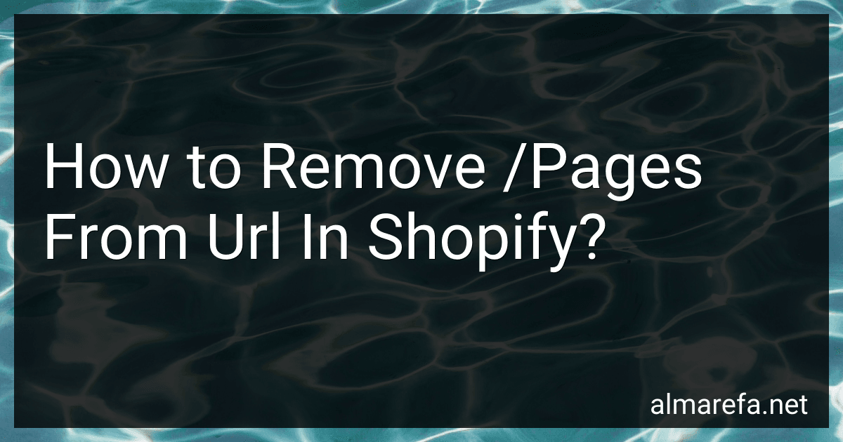 How to Remove /Pages From Url In Shopify? image