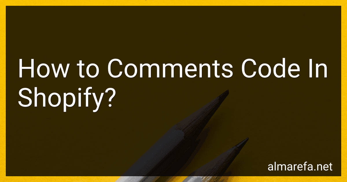 How to Comments Code In Shopify? image