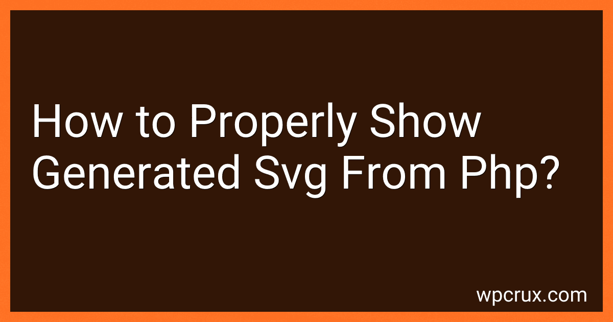 How to Properly Show Generated Svg From Php? image