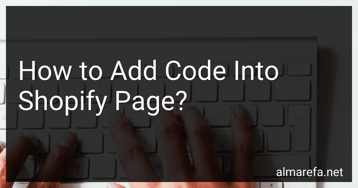 How to Add Code Into Shopify Page? preview