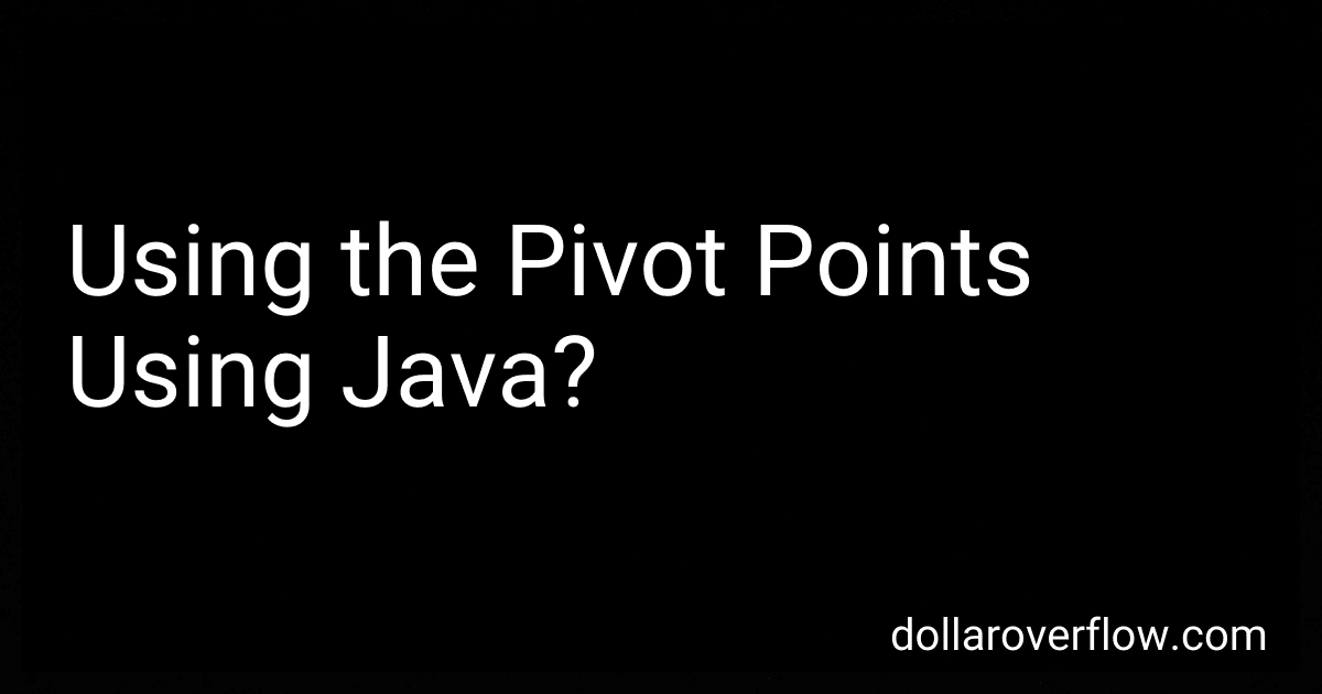 Using the Pivot Points Using Java? image
