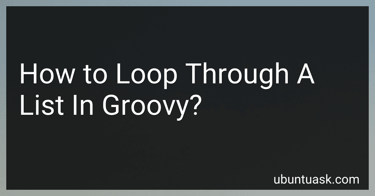How to Loop Through A List In Groovy? image